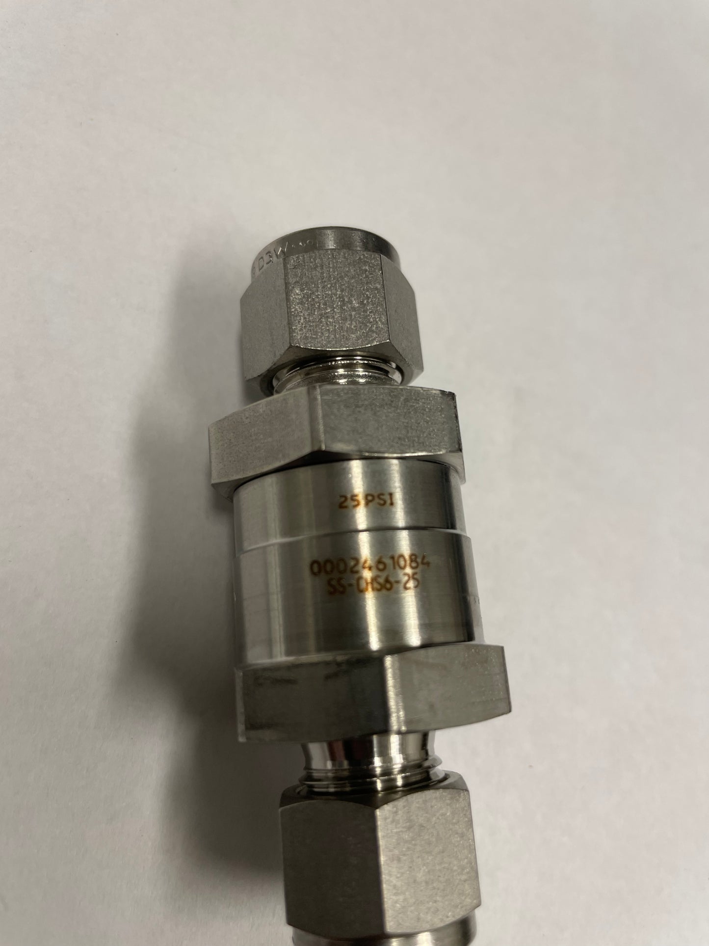 Swagelok 3/8" Check Valve SS-CHS6-25 - Poppit - N.B.Oler