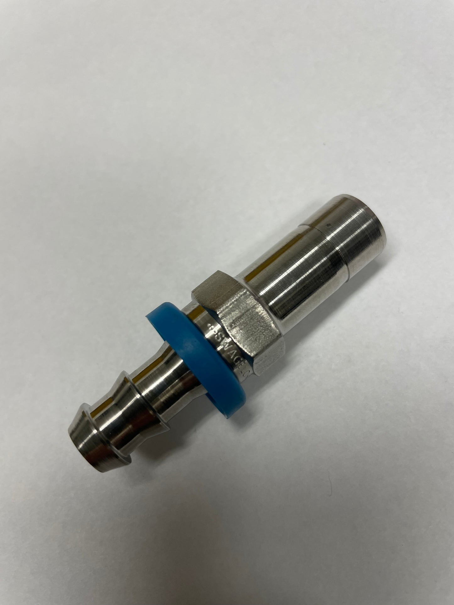 Superlok SPH-6-8T-S316 Push-On Hose Adapter ā 1/2" Tube Stub to 3/8" Hose Barb
