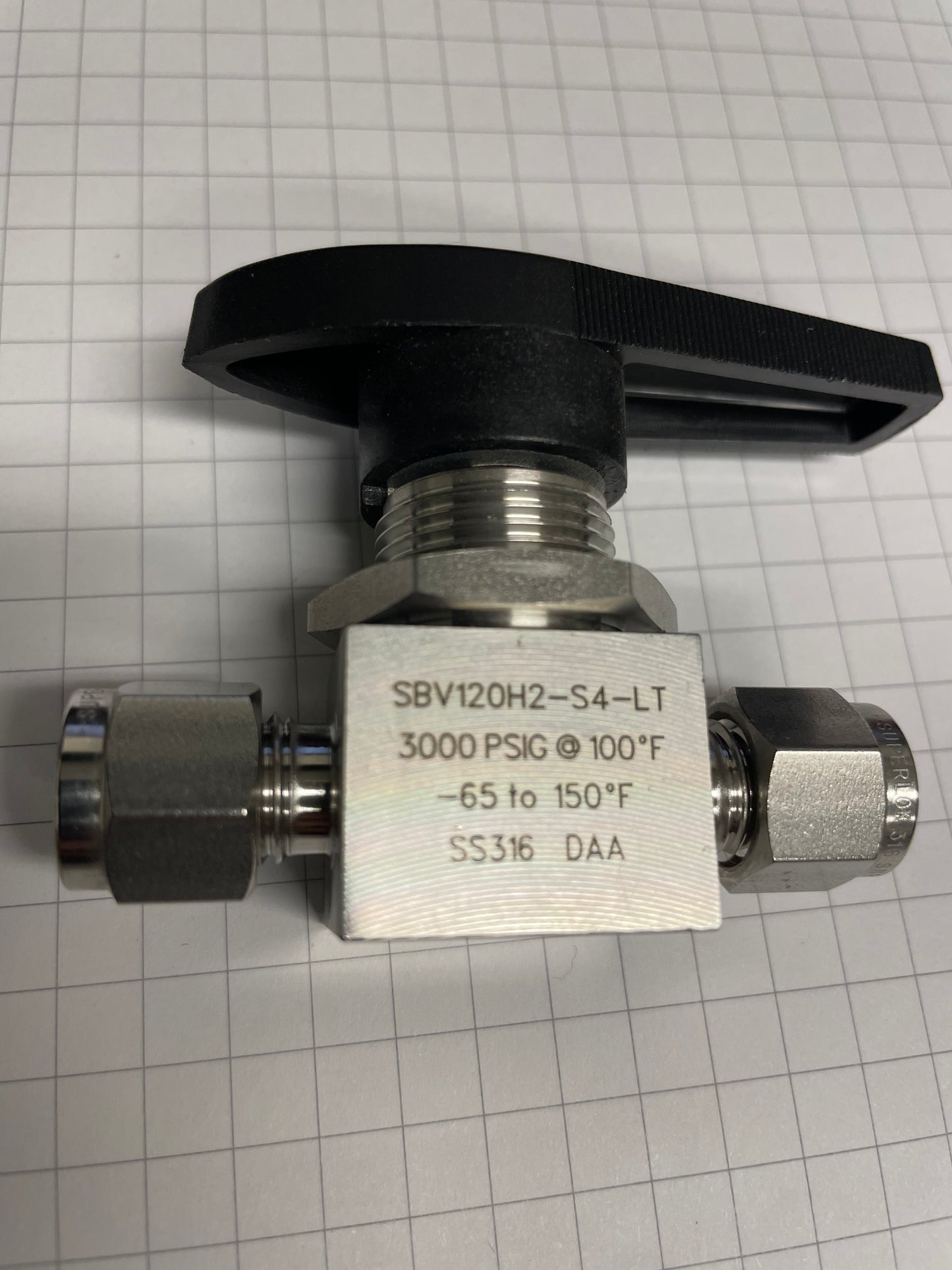 NEW Superlok SBV120H2-S4-LT Ball Valve: Precision Engineering for Critical Applications - N.B.Oler