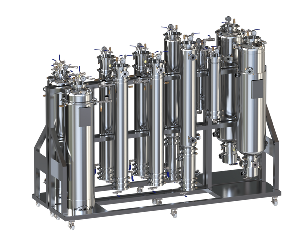 40 LB Passive Double Barrel Hydrocarbon Extraction System