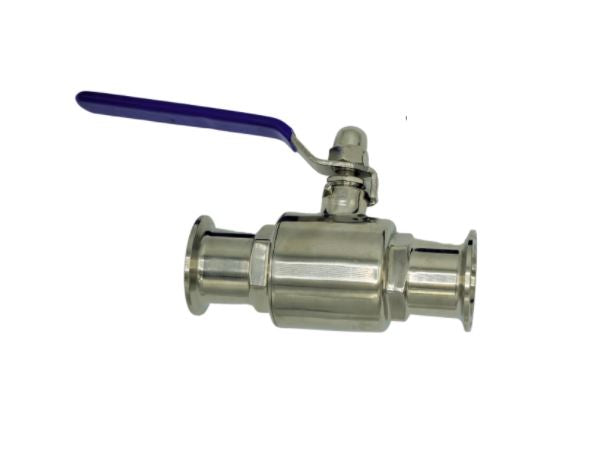 Tri Clamp Non-Encapsulated Ball Valve - SS304/PTFE for Smooth Flow - N.B.Oler