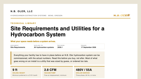 Site requirements and utilities for a hydrocarbon system, N.B. Oler technical library