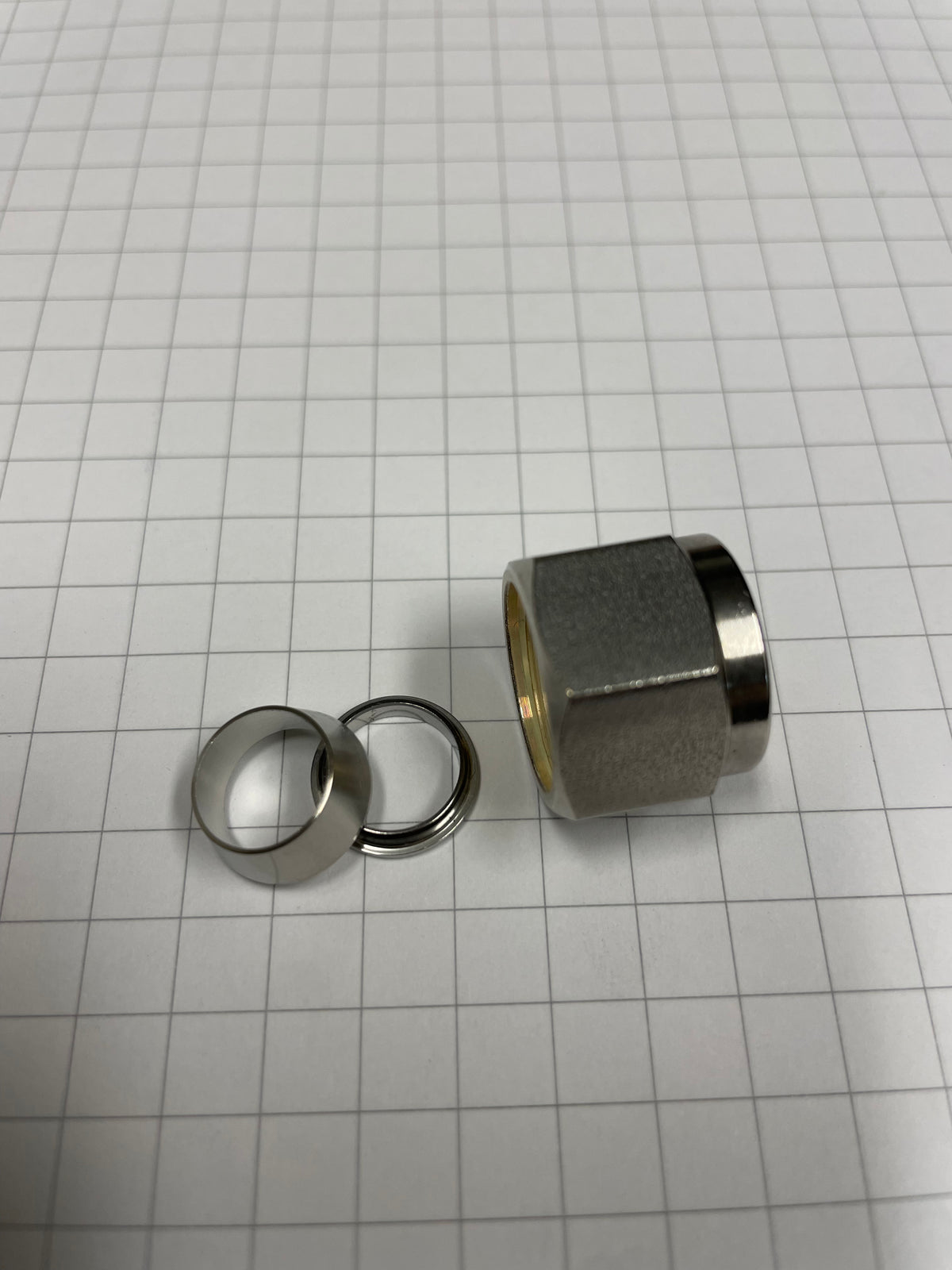 Nut & Ferrule Sets, 316 Stainless, 1/4" to 3/4", Swagelok Compatible