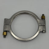 6" Heavy Duty High Pressure Tri Clamp, 300 PSI, M12 Bolts, 304 SS