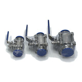 Tri Clamp Economy Encapsulated Ball Valve, 1" to 2", 304 Stainless