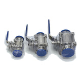 Tri Clamp Economy Encapsulated Ball Valve, 1" to 2", 304 Stainless