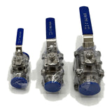 Tri Clamp Economy Encapsulated Ball Valve, 1" to 2", 304 Stainless