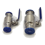 Tri Clamp Ball Valve, Non-Encapsulated, Sanitary, 1" to 2"