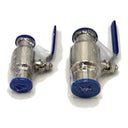 Tri Clamp Ball Valve, Non-Encapsulated, Sanitary, 1" to 2"