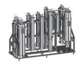 40 LB Passive Double Barrel Hydrocarbon Extractor, ASME Certified