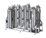 40 LB Passive Double Barrel Hydrocarbon Extractor, ASME Certified