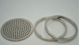 Tri-Clamp Filter Plate (Perforated Plate) with 2x Drop-In Rings