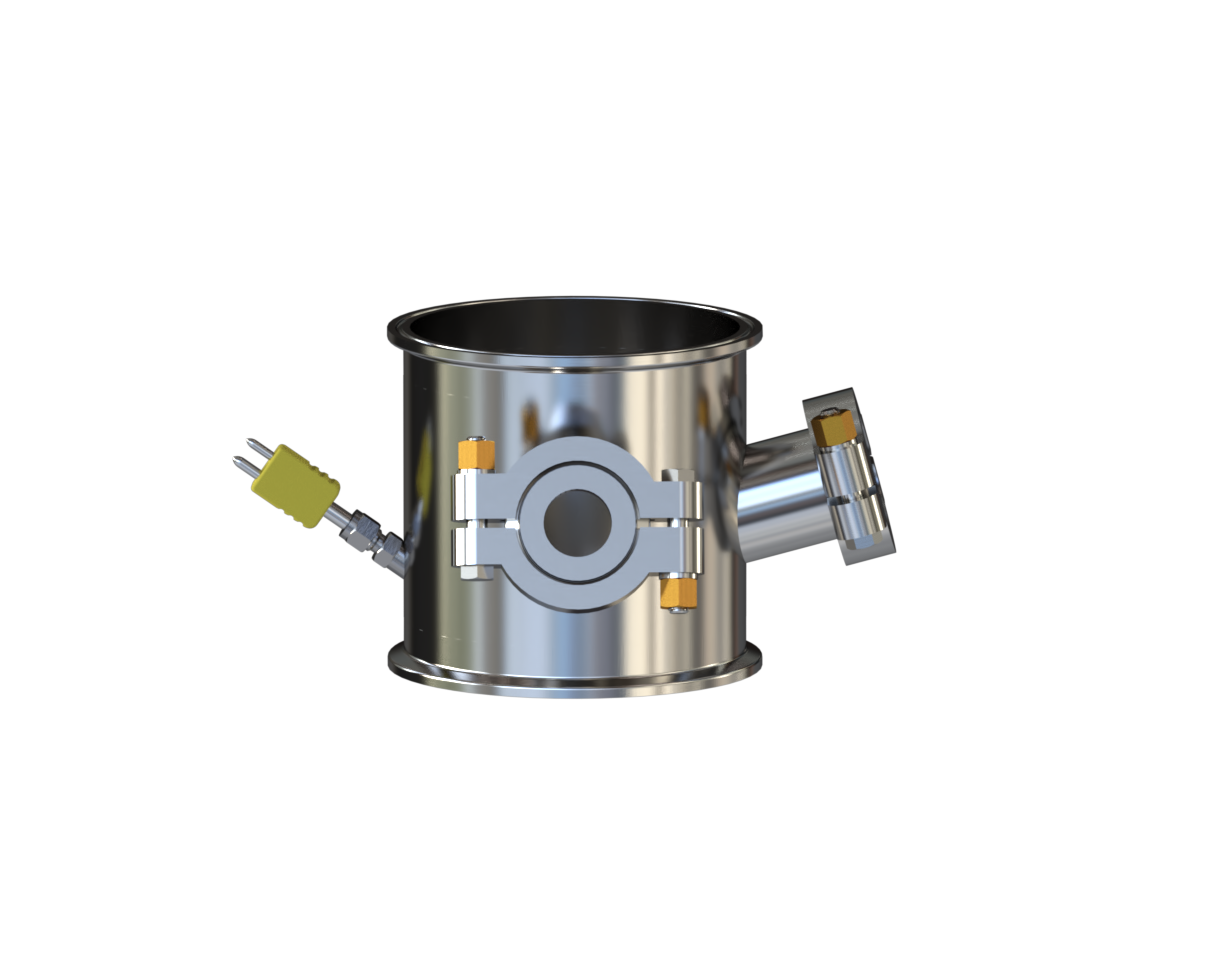 6" Diameter x 6" Tall Sight Spool with Optional K-Type Thermocouple Monitoring - N.B.Oler