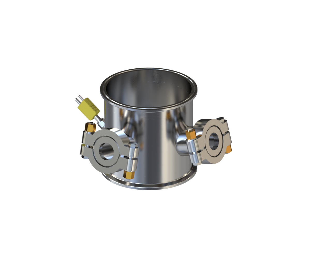 6" Diameter x 6" Tall Sight Spool with Optional K-Type Thermocouple Monitoring - N.B.Oler
