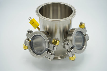4" Diameter x 6" Tall Sight Spool with Optional K-Type Thermocouple Monitoring - N.B.Oler