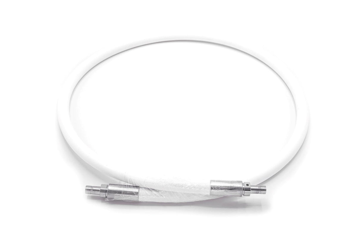 Static Dissipative PTFE Hose, Stainless Braided, 3/8" to 3/4"