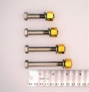 High Pressure Tri-Clamp Nut & Bolt Set, 3/8"-16, 304 SS and Brass